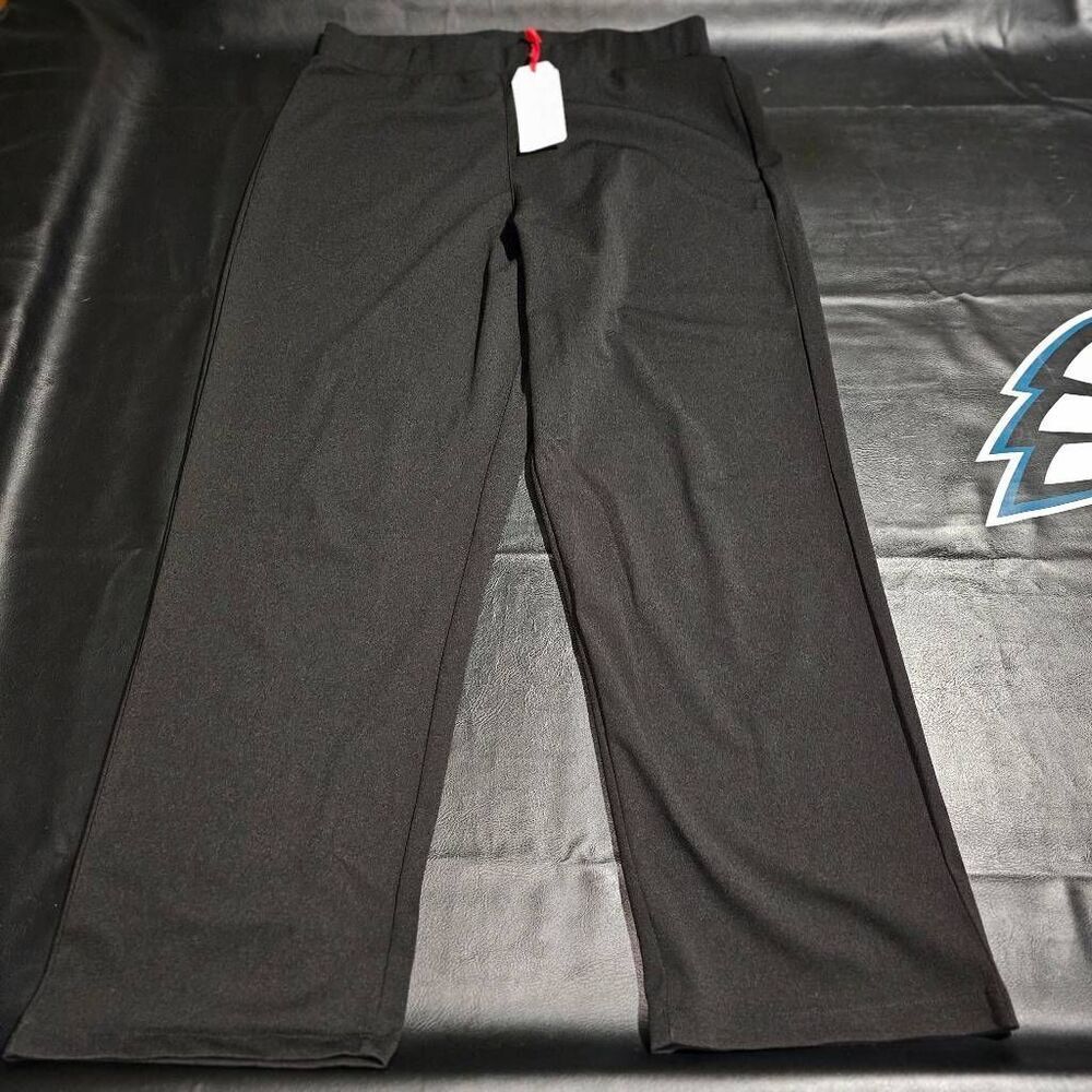 NWT Standards & Practices‎ Womens Black Mona High Waist Stretch Crepe Pants 18